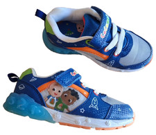 Cocomelon Toddler Boys SIZE 12 Light Up Athletic Sneaker  color BLUE New