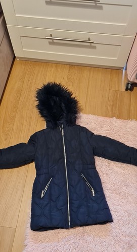 Girls navy quilted - navy, padded