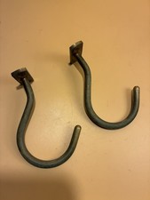 Solid Brass Hooks Pair For Curtain Rail, Coat Hook, Ornate And Vintage