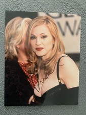  Madonna Signed  photo  8x10 Photo with COA and money back guarantee 