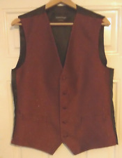 Taylor & Wright   red  'sparkly'   WAISTCOAT   size  M