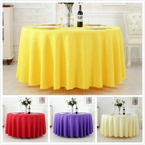 Jacquard round table cloth - round,