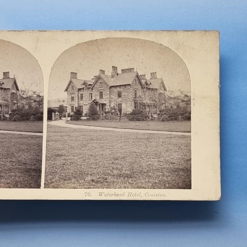 Coniston stereoview c1870 real - c1870,