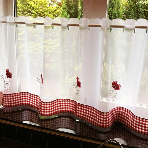 Plain cafe curtains - cafe,