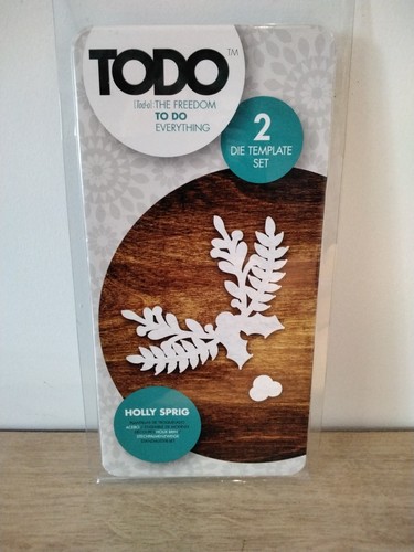 Create craft holly sprig - &,