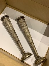 anitque/vintage silver vases