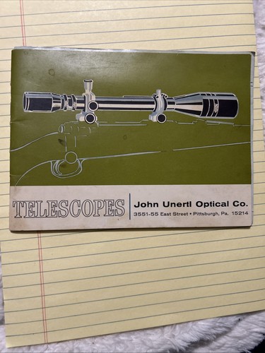 John unertl optical company - unertl,
