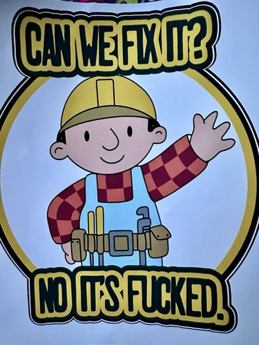 Large rude bob the builder - large,