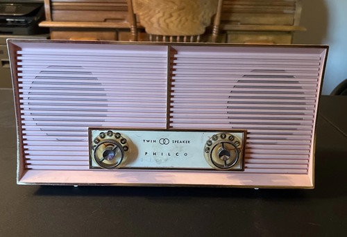 Mcm pink twin speaker retro - mcm,