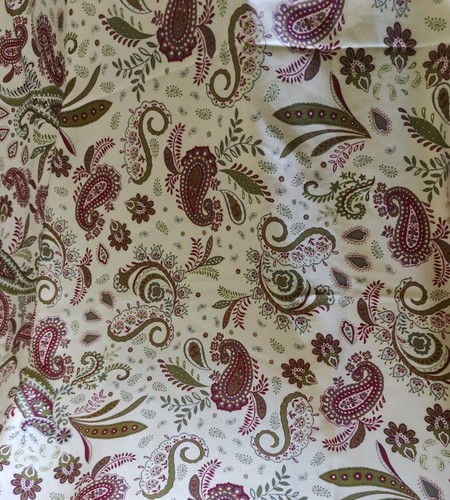 Polyester satin silk paisley - polyester,