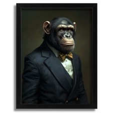 Monkey In A Suit Wall Art