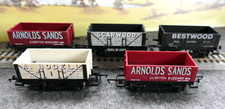 Rake of 5 Hornby Mineral Wagons- Scarwood- Bestwood- A. Bodell- 2 Arnold Sands
