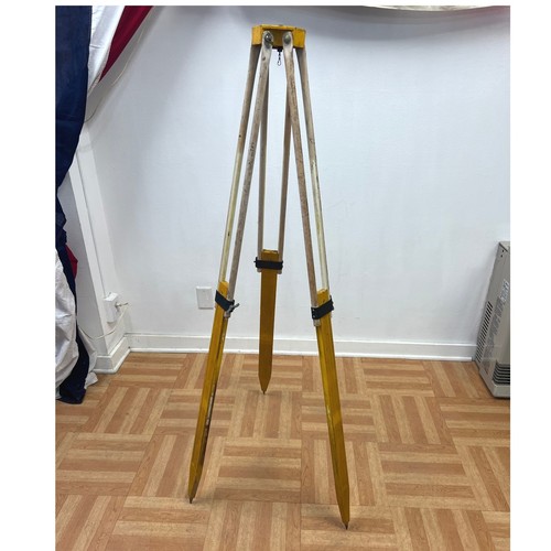 Vintage surveyor tripod - tripod, wood