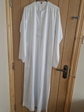 Mens emirati Omani Thobe Size 54M Long Sleeve