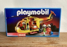 Vintage Collectible 1995 Playmobil 3845 Air Rescue Helicopter Set + Instructions