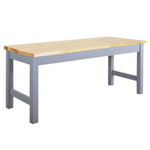 Pine solid wooden bench - pine,