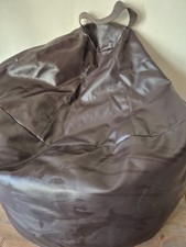 Large Filled Faux Leather Bean