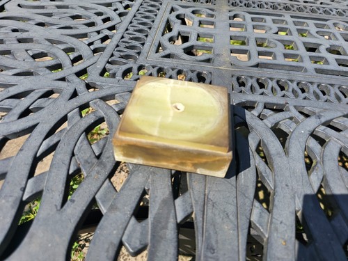 Antique french green onyx - green,