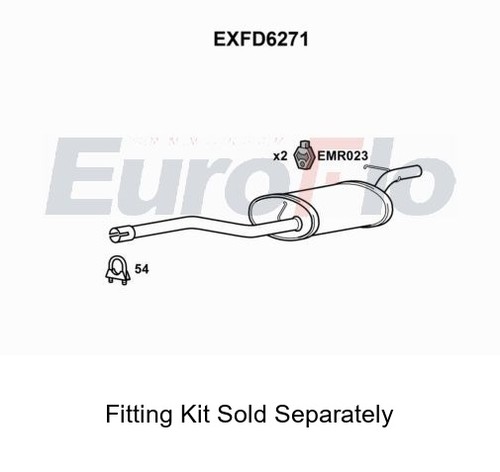 Rear muffler silencer insert - muffler,