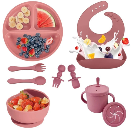 Silicone baby feeding set bpa - silicone,