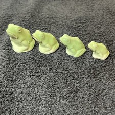 4 Piece Vintage Ceramic FROG