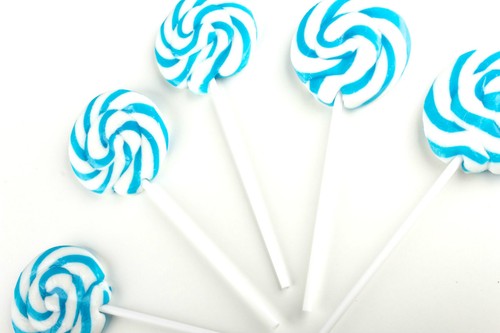 Blue and white - 50, pops