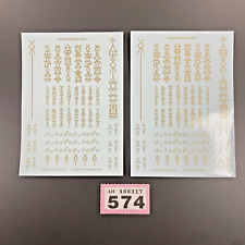 2X NECRONS TRANSFER SHEETS DECALS KILL TEAM WARHAMMER 40K COMPLETE UNUSED