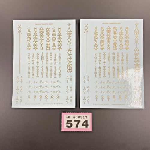 Necrons transfer sheets - transfer,