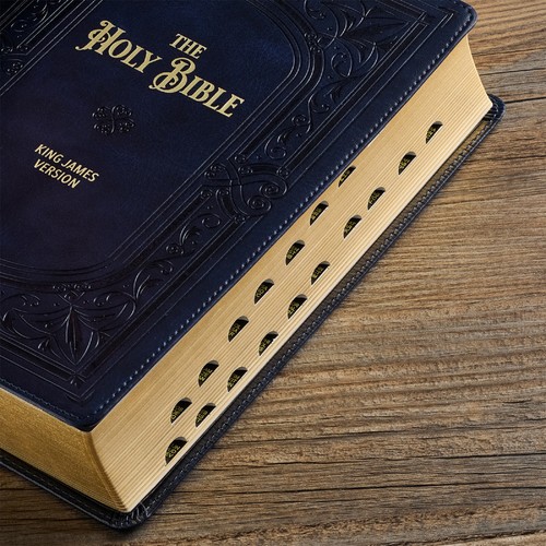 Kjv bible midnight blue - bible,