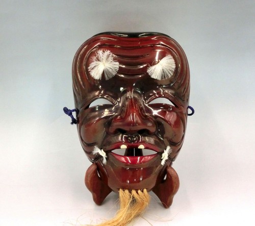 Antique japanese wooden kagura - japanese,