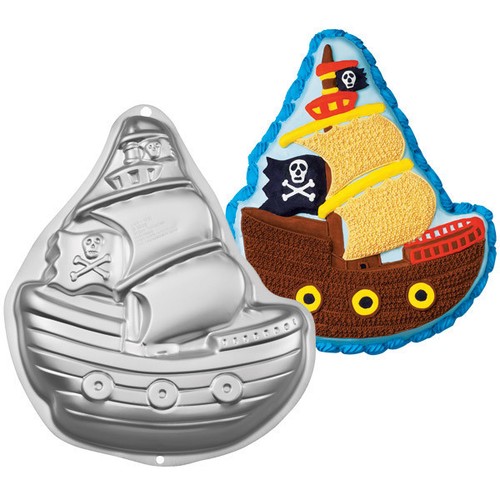 Wilton pirate ship cake pan - ship,