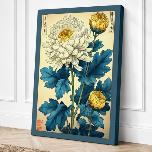 Chrysanthemum study botanical - chrysanthemum,