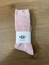 Women’s Long Fluffy Rose / Light Pink UGG Socks One Size Winter Brand New
