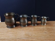VINTAGE/ANTIQUE set of 4 BRASS