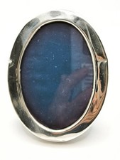 Sterling Silver Oval Photo