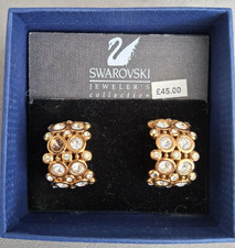 Swarovski Gold Crystal Hoop