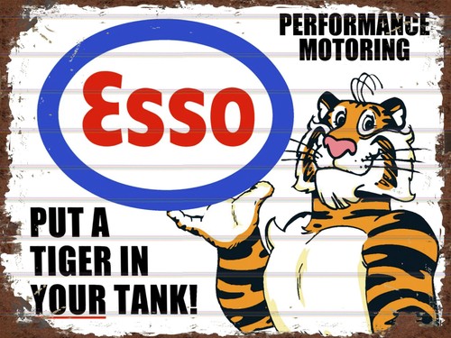 Esso tiger tank retro - tank, tin