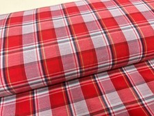 Tartan check cotton material