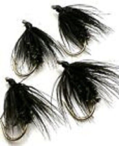 Trout fishing wet flies black - fishing,