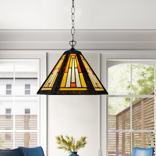 Tiffany style inch hexagon - style, 10