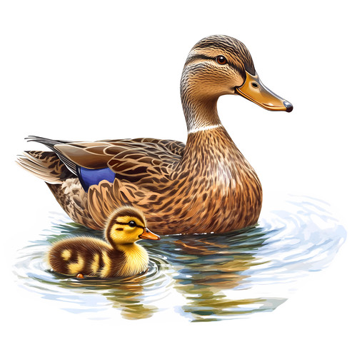 Duck mallard duckling bird - duck,
