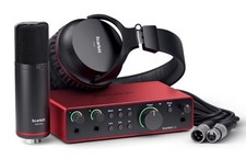 Focusrite Scarlett 2i2 Studio 4th Gen USB Interface Microphone Headphones
