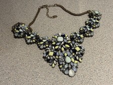 Zara Necklace - big and bold. Blues