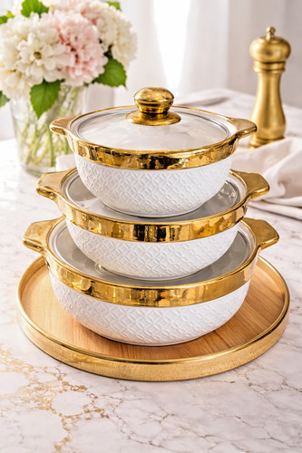 Piece ceramic casserole - ceramic, bowl