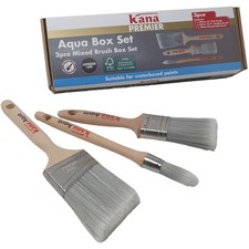 Kana Premier Aqua Mixed Paint Brush Box Set 3pk