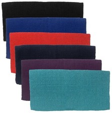 Western Saddle Blanket 4lb Wool Blend - 34" X 36" - 6 Color Choices
