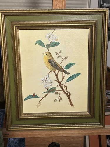 Original naive oil - on, canvas