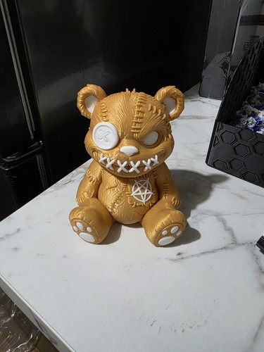 Creepy teddy bear printed - creepy, 3d