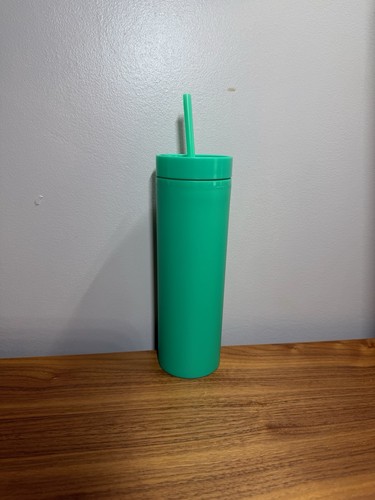 Green 16oz acrylic skinny