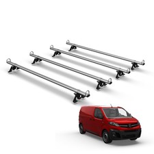 Fiat Scudo Roof Rack for 2022+ Vans 4x Heavy Duty Steel Roof Bars